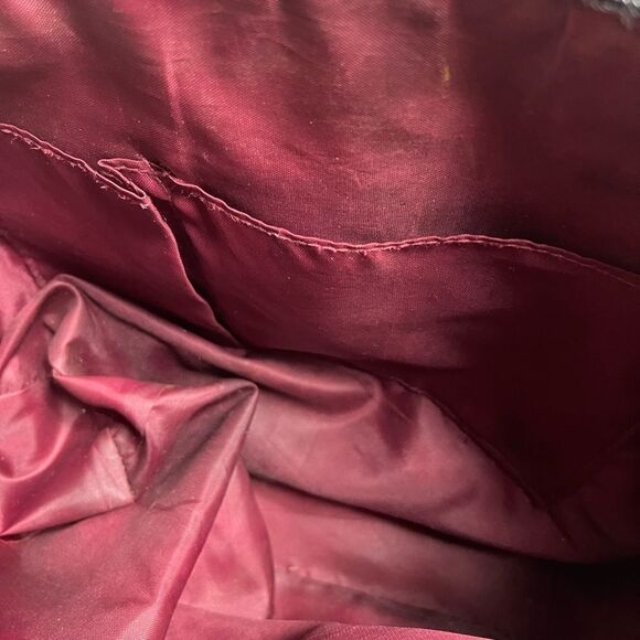 Hello kitty Sanrio Berry Patent quilted &face embroidery Satchel black straps - Picture 14 of 16